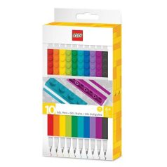  LEGO Zseléstoll készlet, 0,7 mm, kupakos, LEGO, 10 különböző szín