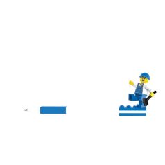   LEGO Zseléstoll, 0,7 mm, kupakos, mini figurával, LEGO, kék