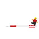 LEGO Zseléstoll, 0,7 mm, kupakos, mini figurával, LEGO, piros