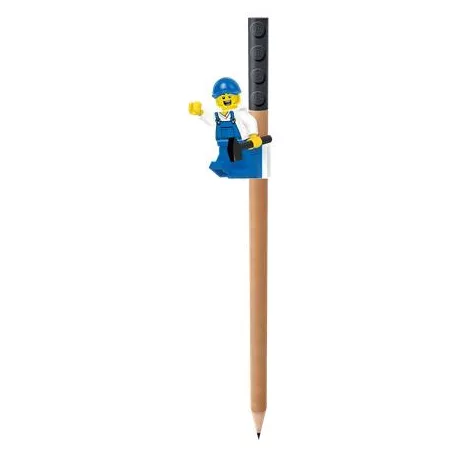 LEGO Színes ceruza készlet, mini figurával, LEGO, 12 különböző szín