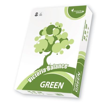 VICTORIA PAPER Másolópapír, újrahasznosított, A4, 80 g, VICTORIA PAPER "Balance Green"