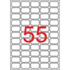 APLI Etikett, univerzális, 36,8x23,8 mm, eltávolítható, kerekített sarkú, APLI, 5500 etikett/csomag