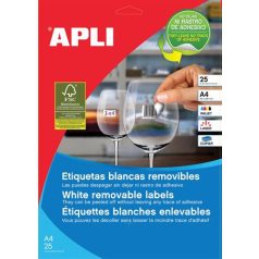   APLI Etikett, univerzális, 36,8x23,8 mm, eltávolítható, kerekített sarkú, APLI, 5500 etikett/csomag
