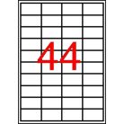 APLI Etikett, 48,5x25,4 mm, poliészter, kerekített sarkú, APLI, átlátszó, 440 etikett/csomag