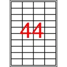 APLI Etikett, 48,5x25,4 mm, poliészter, kerekített sarkú, APLI, átlátszó, 440 etikett/csomag