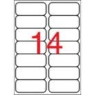 APLI Etikett, 99,1x38,1 mm, poliészter, kerekített sarkú, APLI, átlátszó, 140 etikett/csomag