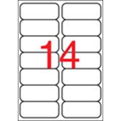   APLI Etikett, 99,1x38,1 mm, poliészter, kerekített sarkú, APLI, átlátszó, 140 etikett/csomag