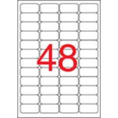   APLI Etikett, 45,7x21,2 mm, biztonsági, kerekített sarkú, APLI, 480 etikett/csomag