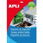 APLI Etikett, 45,7x21,2 mm, biztonsági, kerekített sarkú, APLI, 480 etikett/csomag