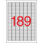 APLI Etikett, univerzális, 25,4x10 mm, kerekített sarkú, APLI, 3780 etikett/csomag