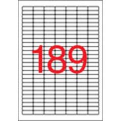   APLI Etikett, univerzális, 25,4x10 mm, kerekített sarkú, APLI, 3780 etikett/csomag