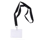 APLI Azonosítókártya tartó, nyakba akasztható, biztonsági csattal, 90x56 mm, APLI