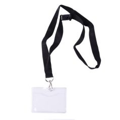  APLI Azonosítókártya tartó, nyakba akasztható, biztonsági csattal, 90x56 mm, APLI