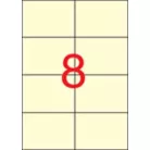 APLI Etikett, 97x67,7 mm, színes, APLI, krémszínű, 160 etikett/csomag