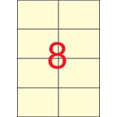   APLI Etikett, 97x67,7 mm, színes, APLI, krémszínű, 160 etikett/csomag