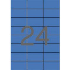   APLI Etikett, 70x37 mm, színes, APLI, kék, 2400 etikett/csomag