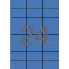   APLI Etikett, 70x37 mm, színes, APLI, kék, 2400 etikett/csomag