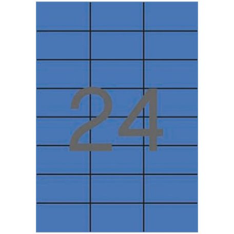 APLI Etikett, 70x37 mm, színes, APLI, kék, 2400 etikett/csomag