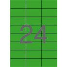 APLI Etikett, 70x37 mm, színes, APLI, zöld, 2400 etikett/csomag