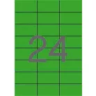 APLI Etikett, 70x37 mm, színes, APLI, zöld, 2400 etikett/csomag