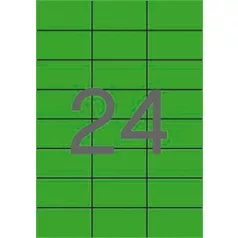   APLI Etikett, 70x37 mm, színes, APLI, zöld, 2400 etikett/csomag