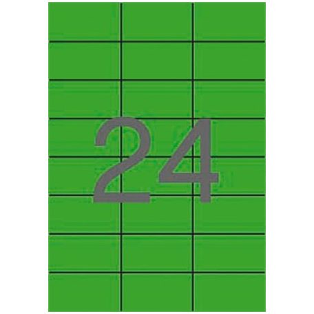 APLI Etikett, 70x37 mm, színes, APLI, zöld, 2400 etikett/csomag