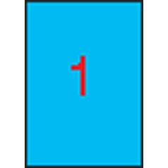   APLI Etikett, 210x297 mm, színes, APLI, kék, 100 etikett/csomag