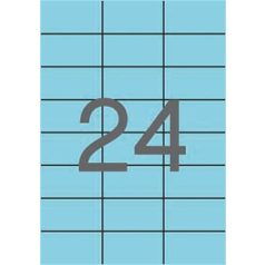   APLI Etikett, 70x37 mm, színes, APLI, pasztell kék, 480 etikett/csomag