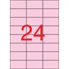 APLI Etikett, 70x37 mm, színes, APLI, pasztell rózsaszín, 480 etikett/csomag