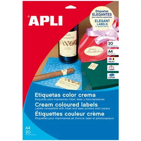 APLI Etikett, 70x37 mm, színes, APLI, pasztell rózsaszín, 480 etikett/csomag