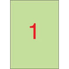   APLI Etikett, 210x297 mm, színes, APLI, pasztell zöld, 20 etikett/csomag