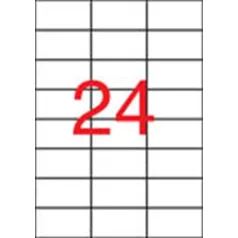   APLI Etikett, 70x37 mm, poliészter, időjárásálló, matt, APLI, áttetsző, 2400 etikett/csomag