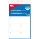 APLI Etikett, 34x53 mm, fagyasztható, kerekített sarkú, A5 hordozón, APLI, 60 etikett/csomag