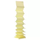 APLI Öntapadó jegyzettömb, "Z", 75x75 mm, 100 lap, APLI "Classic", sárga