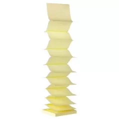   APLI Öntapadó jegyzettömb, "Z", 75x75 mm, 100 lap, APLI "Classic", sárga