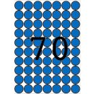 APLI Etikett, 19 mm kör, színes, A5 hordozón, APLI, kék, 560 etikett/csomag