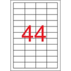   APLI Etikett, 48,5x25,4 mm, poliészter, időjárásálló, matt, APLI, áttetsző, 880 etikett/csomag