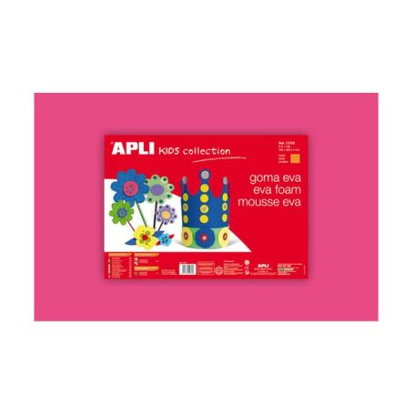 APLI Moosgumi, 400x600 mm, APLI Kids "Eva Sheets", rózsaszín
