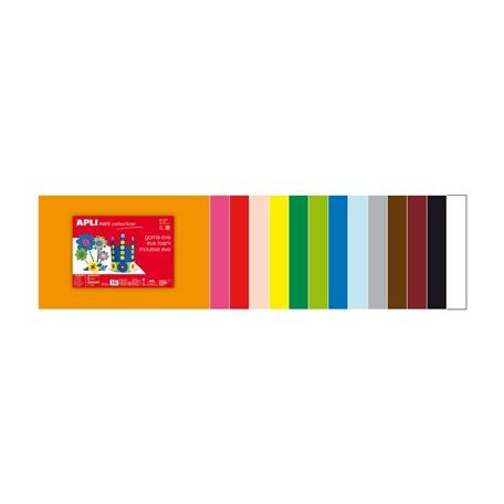 APLI Moosgumi, 400x600 mm, APLI Kids "Eva Sheets", sárga