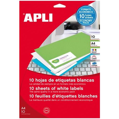 APLI Etikett, univerzális, 105x148 mm, APLI, 40 etikett/csomag