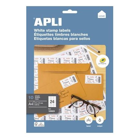 APLI Etikett, univerzális, 70x37 mm, APLI, 240 etikett/csomag