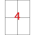 APLI Etikett, 105x148 mm, poliészter, APLI, átlátszó, 40 etikett/csomag