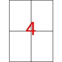   APLI Etikett, 105x148 mm, poliészter, APLI, átlátszó, 40 etikett/csomag
