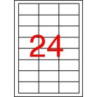 APLI Etikett, 64,6x33,8 mm, poliészter, időjárásálló, fehér, APLI, 2400 etikett/csomag