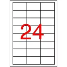 APLI Etikett, 64,6x33,8 mm, poliészter, időjárásálló, fehér, APLI, 2400 etikett/csomag