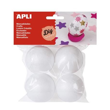 APLI Styropor gömb, 45 mm, APLI "Creative"