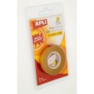 APLI Ragasztószalag, kétoldalas, 7 mm x 10 m, APLI, átlátszó