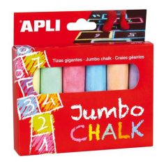   APLI Aszfaltkréta, kerek, jumbo, APLI, 6 különböző szín