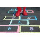 APLI Aszfaltkréta, kerek, jumbo, APLI, 6 különböző szín