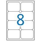 APLI Etikett, 99,1x67,7 mm, poliészter, időjárásálló, kerekített sarkú, fehér, APLI, 160 etikett/csomag